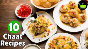 10 Simple Chaat Recipes | Indian Street Food | Mumbai Street Food | Easy Chaat Recipes For Parties