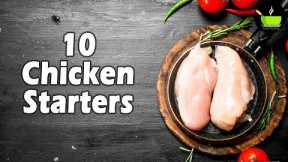 10 Chicken Starter Recipes |  Easy Chicken Recipes | Best Indian Chicken Recipes | Chicken Starter