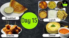 One-Day Meal Plan | Breakfast Lunch And Dinner Plan | Healthy Indian Meal Plan Day - 15 |Easy Recipe