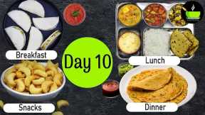 One-Day Meal Plan | Breakfast Lunch And Dinner Plan | Healthy Indian Meal Plan Day-10 | Easy Recipes
