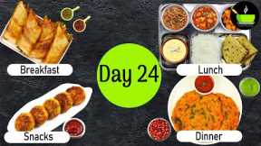 One-Day Meal Plan | Breakfast Lunch And Dinner Plan | Healthy Indian Meal Plan Day - 24| Easy Recipe