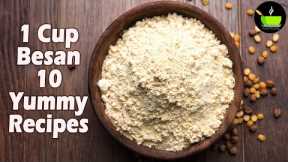 10 Must-Try Indian Besan (Gram Flour) Recipes | Tasty Besan Recipes | 10 Quick & Easy Besan Recipes