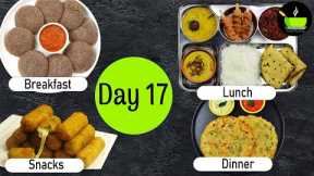 One-Day Meal Plan | Breakfast Lunch And Dinner Plan |Healthy Indian Meal Plan Day - 17 | Easy Recipe