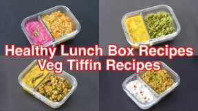 4 Healthy Lunch Box Recipes - Indian Tiffin Recipes -Veg Meal Ideas For Weight Loss | Skinny Recipes