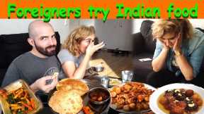Foreigners try Indian Food | Foreigner trying CHOLE BHATURE first time | Indian Food Reaction
