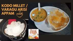 Millet Recipes / Kodo Millet Appam Recipe / Millet Palappam