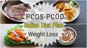 PCOS/PCOD Diet - Indian Veg Meal Plan For Weight Loss  -Full Day Diet Plan For PCOD | Skinny Recipes