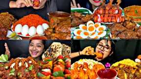 ASMR EATING SPICY CHICKEN CURRY, PANEER TIKKA, FRIED RICE | BEST INDIAN FOOD MUKBANG |Foodie India|
