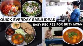 Easy Recipes For Busy Moms | 10 Mins Sabzi Recipes | DUM ALOO in Cooker | Veg Thali Idea, paratha