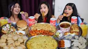 Indian Street Food Eating Challenge | Golgappa, Dahi Puri, ChowMein, Momos, Burger, Maggi, Pav Bhaji