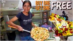 Aman Didi ka Fresh Base GHAINT Pizza | 175/- Only | Street Food India