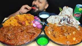 CHICKEN BIRYANI, MUTTON DO PYAZA, KADAI MUTTON, BUTTER NAAN EATING | Spicy Indian Food Mukbang ASMR