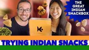 FOREIGNERS TRY INDIAN FOOD | Traditional Indian Snacks by Kaamik Box | Reaction video