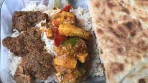 Indian food ASMR mukbang | Bhuna Gosht and ChickenbJalfrezi | Bollywood Song/Movie Recommendations