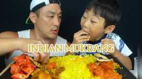 INDIAN FOOD MUKBANG- Butter Chicken, Tikka Masala, Lamb Vindaloo, Garlic Naan