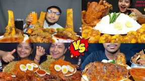 ASMR EATING SPICY CHICKEN BIRIYANI, CHICKEN CURRY, EGGS | BEST INDIAN FOOD MUKBANG |FOOD is Manu|