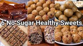 6 No Sugar Healthy Indian Sweets Recipes for any Occasion | Homemade Low Calorie Indian Desserts