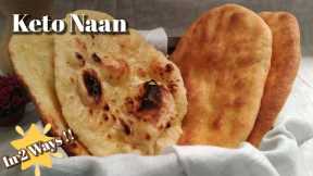 Keto Recipe -Best Ever Keto BUTTER NAAN IN 2 WAYS | Keto Butter Naan Recipe|Low Carb Naan Flatbread