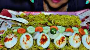 ASMR EATING SPICY NOODLES|EEG|SALAD|MUKBANG EATING INDIAN FOOD|MAD TO EAT|