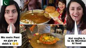 MUMBAI STREET FOOD | Best Indian Street Food | Pakistani Reaction!!