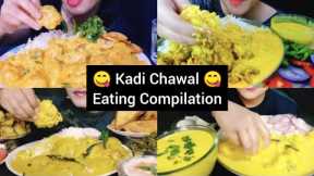Eating Kadi Chawal😋 Pakoda |Eating Indian Food | ASMR Compilation | @CrazyASMR25