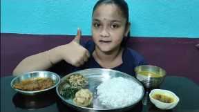 BENGALI FISH THALI// MUKBANG EATING SHOW//INDIAN FOOD EATING SHOW/VETKI FISH,RICE,DAAL EATING😋