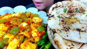 ASMR:Eating Tawa Paneer with Aloo Kulcha | Spicy Indian Food Eating Show | ERSA ASMR