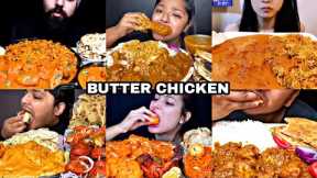 ASMR EATING BUTTER CHICKEN WITH NAAN, RICE, TANDOORI CHICKEN |BEST INDIAN FOOD MUKBANG|Foodie India|