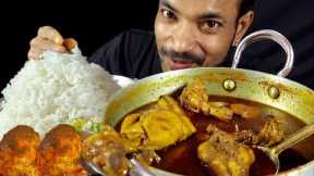 Chicken Curry Eating Show Challenge Egg Eating Indian food Chicken Asmr Chicken Eating Mukdang Spicy