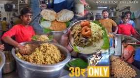 Early Morning Breakfast in Bangalore | Only Rs.30/- | Lemon Rice & Poori | Street Food India