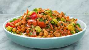 High Protein Chickpea Salad (Plant-based) | Healthy Salad Recipe for Weight Loss