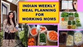 INDIAN WEEKLY MEAL PLANNING FOR WORKING MOMS~INDIAN MOM VLOGGER