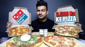 DOMINO'S NEW MENU 3,500 Rs KE PIZZA, BURRATA PESTO, CHICKEN PEPPERONI PIZZA, THE 5 CHEESE PIZZA etc.