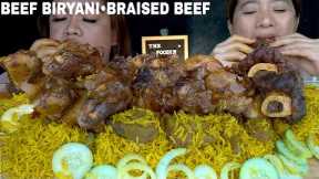 BRAISED BEEF AND BEEF BIRYANI MUKBANG | INDIAN FOOD | MUKBANG PHILIPPINES
