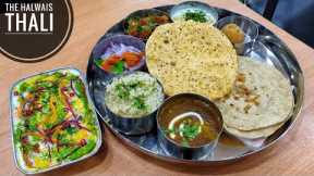 North Indian Food In Bangalore | Classic Thali | Aloo Tikki Chaat | The Halwais Indian Street Food
