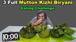 3 Full Mutton Kizhi Biryani Eating Challenge | Kerala Style | Food Challenge India | Saapattu Raman