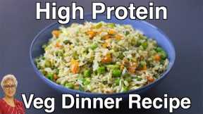 High Protein Dinner For Weight Loss - Sprouts Veg Fried Rice Recipe - Healthy Vegan Recipes