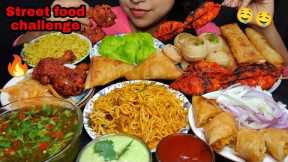 ASMR Street food mukbang | Indian Street food mukbang asmr