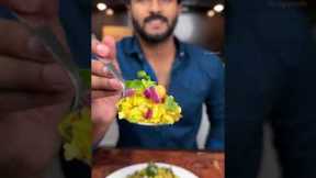 Poha 🤤 What all veggies do you add ? Watch till end  for transition ❤️ #asmr #shorts #short