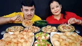 INDIAN SPICY🌶🌶🌶🌶STREET FOOD PANI PURI CHAAT RAJ KACHORI CHAAT SAMOSA CHAAT PAPDI CHAAT|#food#mukbang