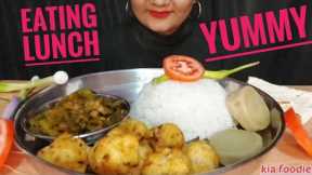 Indian food mukbang | cluster beans sabji,flavor,rice | #food