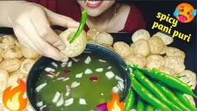 EATING GOLGAPPA CHALLENGE, SPICY PANI, INDIAN STREET FOOD , INDIAN ASMR SHOW