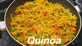 Healthy Quinoa Pulao Recipe For WeightLoss #quinoarecipe #weightloss #proteinrich #friedrice #dinner