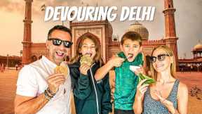 Foreigners trying 🇮🇳 Delhi street foods in India for the first time