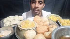 Asmr Eating Panipuri, Spicy Momos, Chaat || Indian Street Food Eating || Mukbang Show