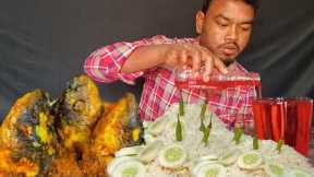 Spicy BIG FISH head Food Eating challenge Asmr Curry Eating Indian Food Mukbang...