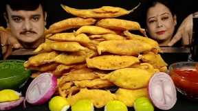 50 SPICY🔥🌶 MIRCHI PAKODA/BHAJJI EATING CHALLENGE *INDIAN STREET FOOD* CHILLI EATING CHALLENGE| #food