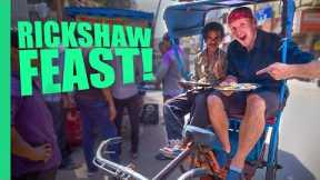 LOCAL Indian Food! - Asking RICKSHAW Drivers Where to Eat in Delhi, INDIA!