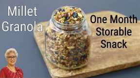 One month Storable Snack - Healthy Gluten Free Snacks - Millet Granola Recipe - How To Make Granola