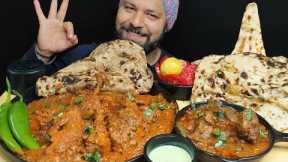 MUTTON RARA, CHICKEN RARA WITH BUTTER NAAN & BUTTER ROTI EATING | Indian Food Mukbang Asmr